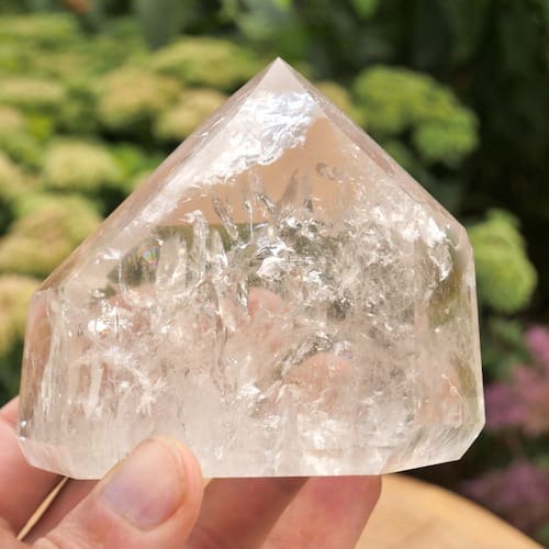 Bergkristal gepolijste punt L