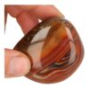 Fraaie carneool knuffelsteen van 62mm lang