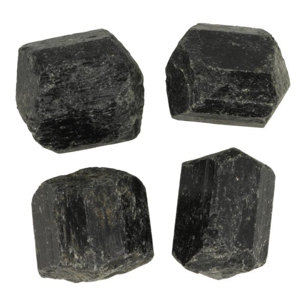 Zwarte toermalijn ruw medium, flinke toermalijnkristallen voor stevige bescherming