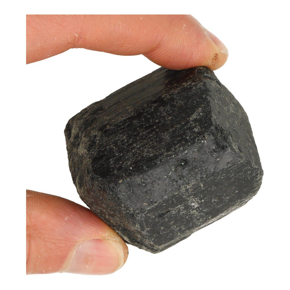 Zwarte toermalijn ruw medium, flinke toermalijnkristallen voor stevige bescherming - voorbeeld 2