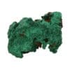 Malachiet ruw 'D' uit Congo met fraaie naaldjes en contrast tussen groen en bruin