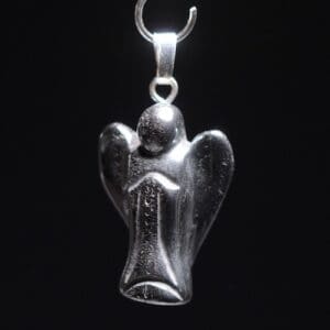 Hematiet engeltje hanger