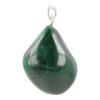 Malachiet hanger met oogje van 2-3cm hoog