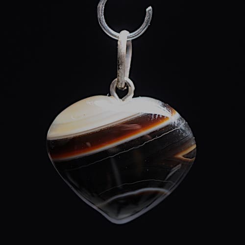 Onyx hartje hanger