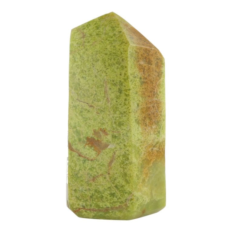 Groene opaal gepolijste punt V03 van 17,5cm hoog!