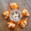 Wonderlijk water edelstenen set met oranje calciet om je water mee te vitalisten