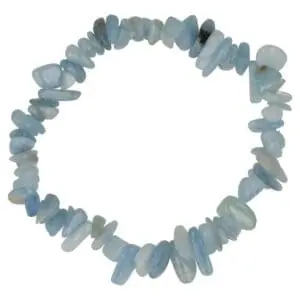 Aquamarijn armband split helder blauw