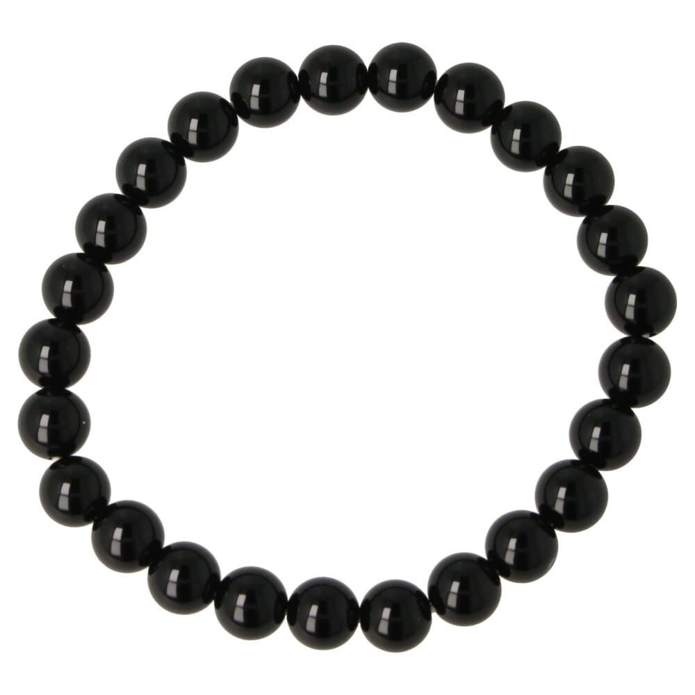Zwarte obsidiaan armband 8mm