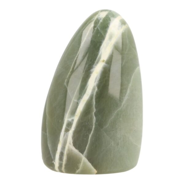 Fraaie groene maansteen gepolijste zuil van ruim 10cm hoog