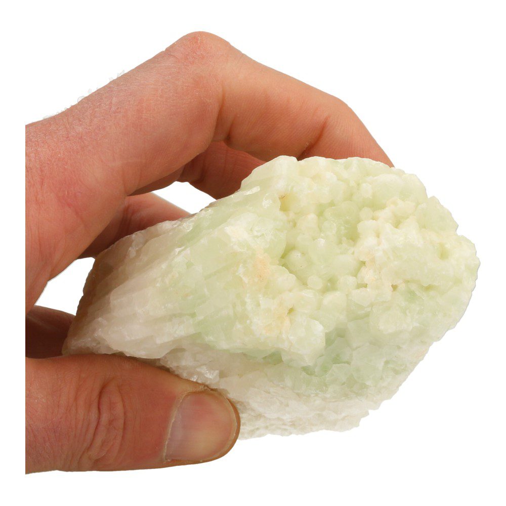 Helder stuk Bosnische calciet 'E' van 640 gram - bovenzijde