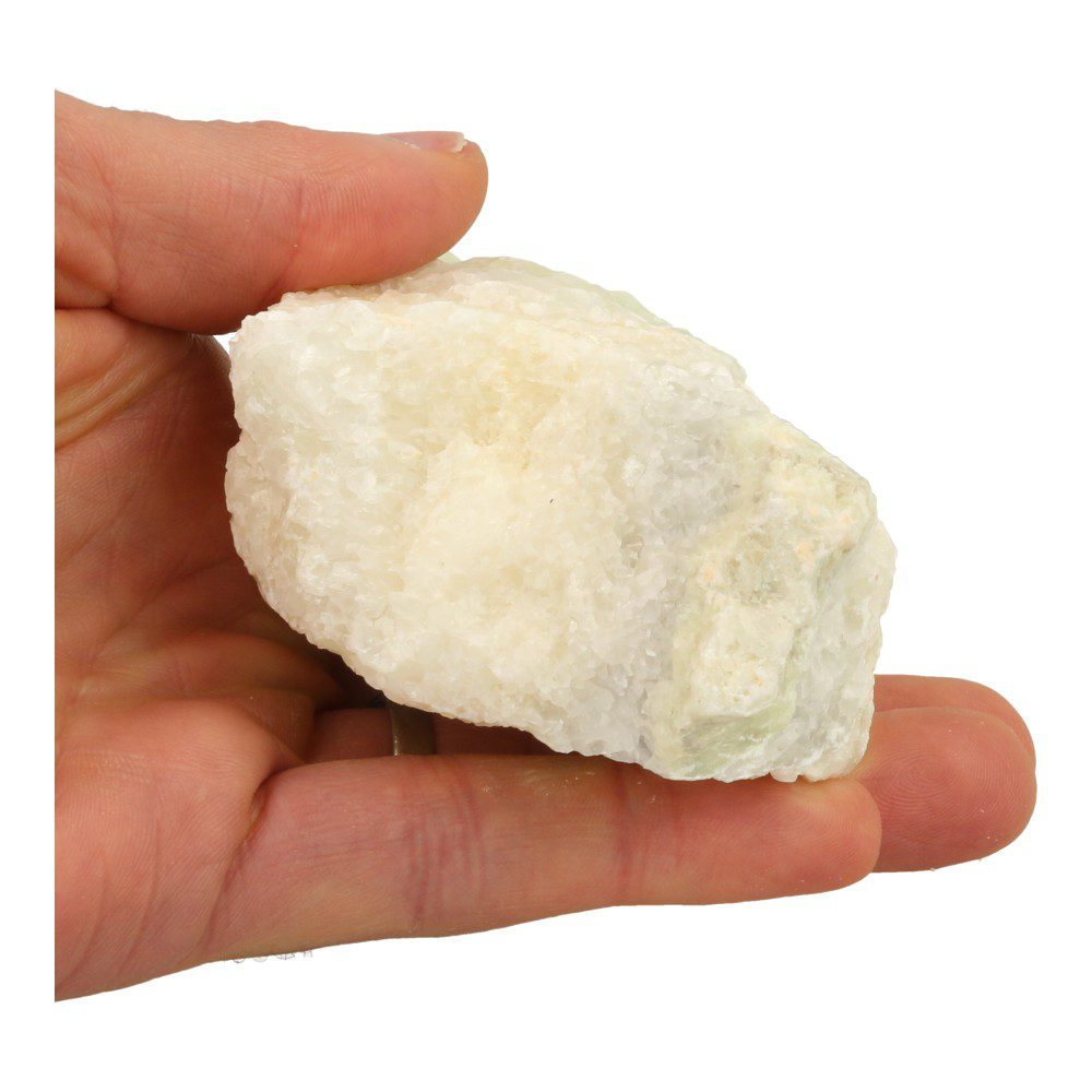 Helder stuk Bosnische calciet 'E' van 640 gram - onderzijde