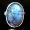Labradoriet ring in zilver 'LA5'