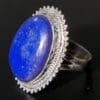 Lapis lazuli ring zilver in maat 16