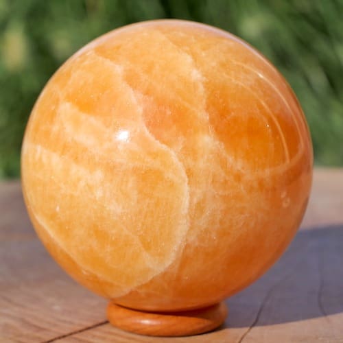 Oranje calciet bol 100mm