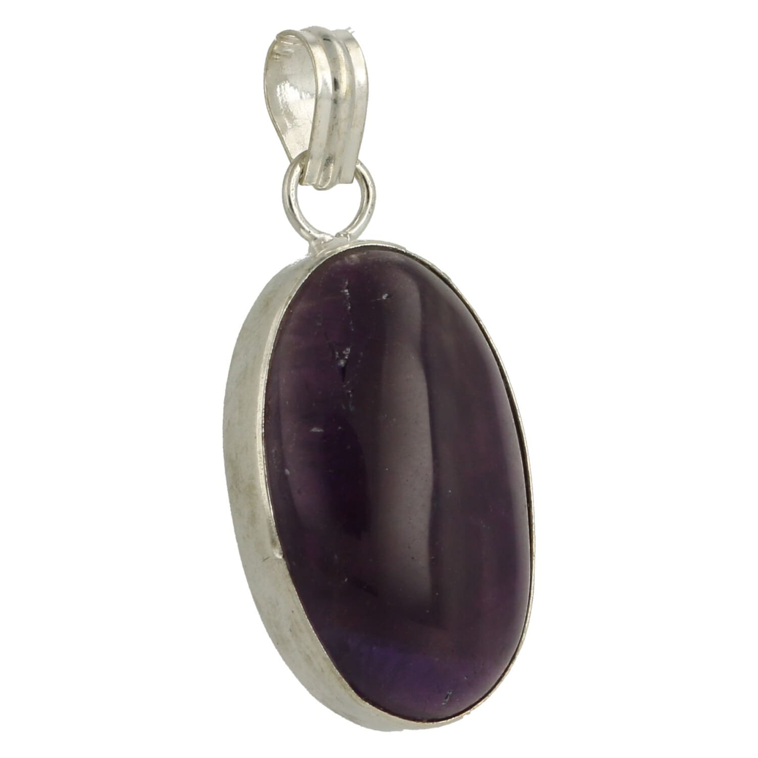 Amethist hanger in zilver