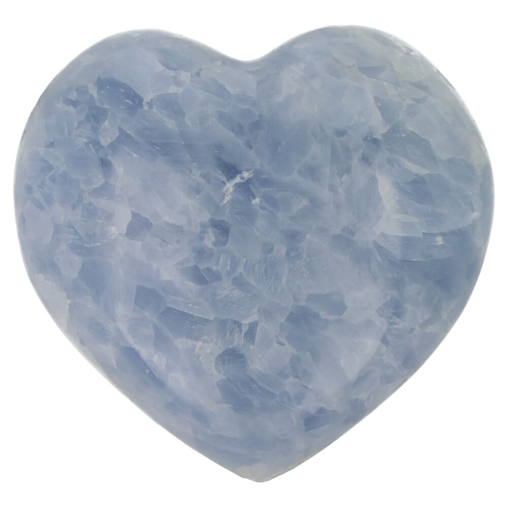 Blauwe calciet hart 96mm