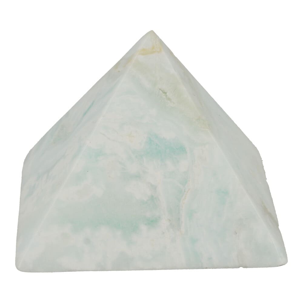Carribean blue calciet piramide 63mm