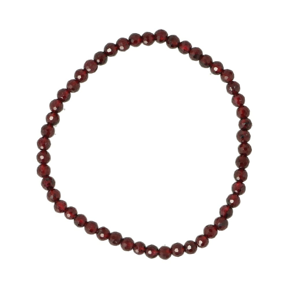 Granaat armband gefacetteerd 4mm