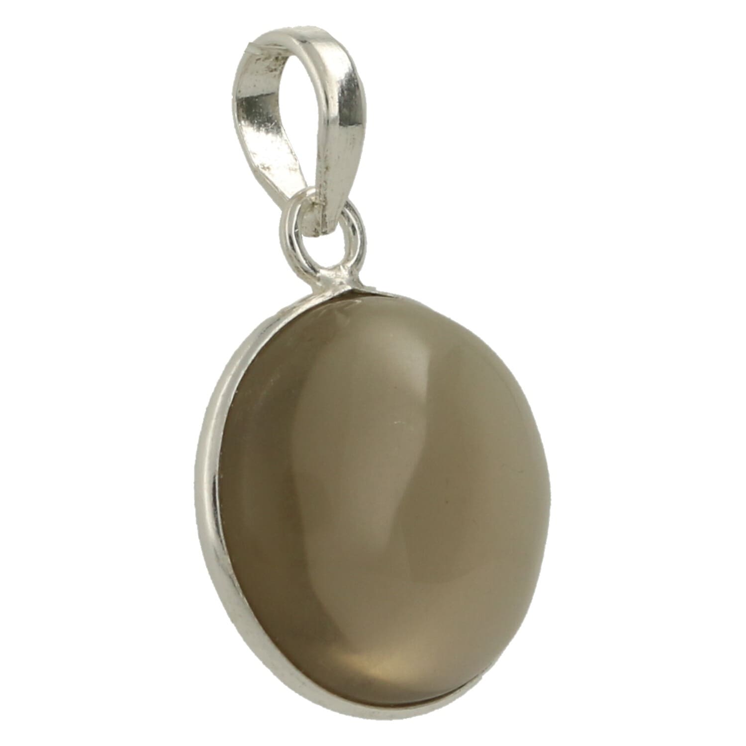 Rookkwarts hanger in zilver 'RK5'