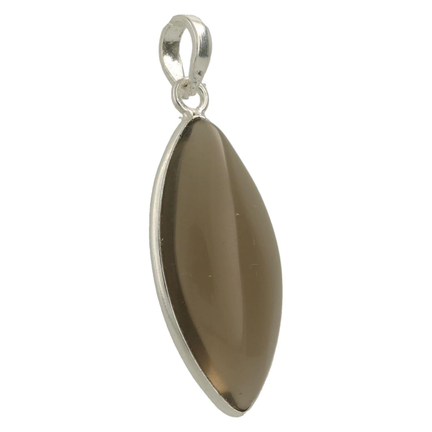 Rookkwarts hanger in zilver 'RK4'