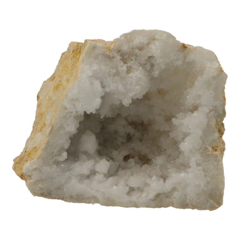 Bergkristal geode van 8-10cm breed uit Marokko