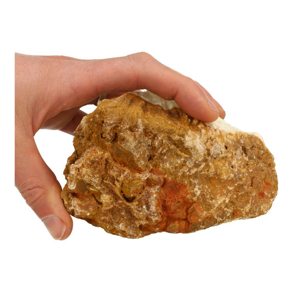 Fraaie Bosnische calciet ruw van ruim 1,7kg! - detail bovenzijde