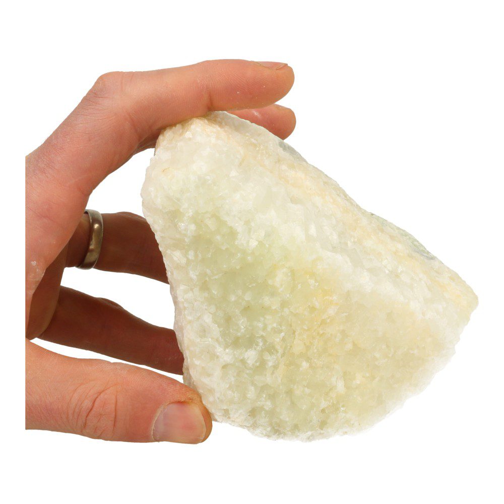 Fraai stuk Bosnische calciet van ruim 1,5kg en heldere energie - detail kristallen onderwijs