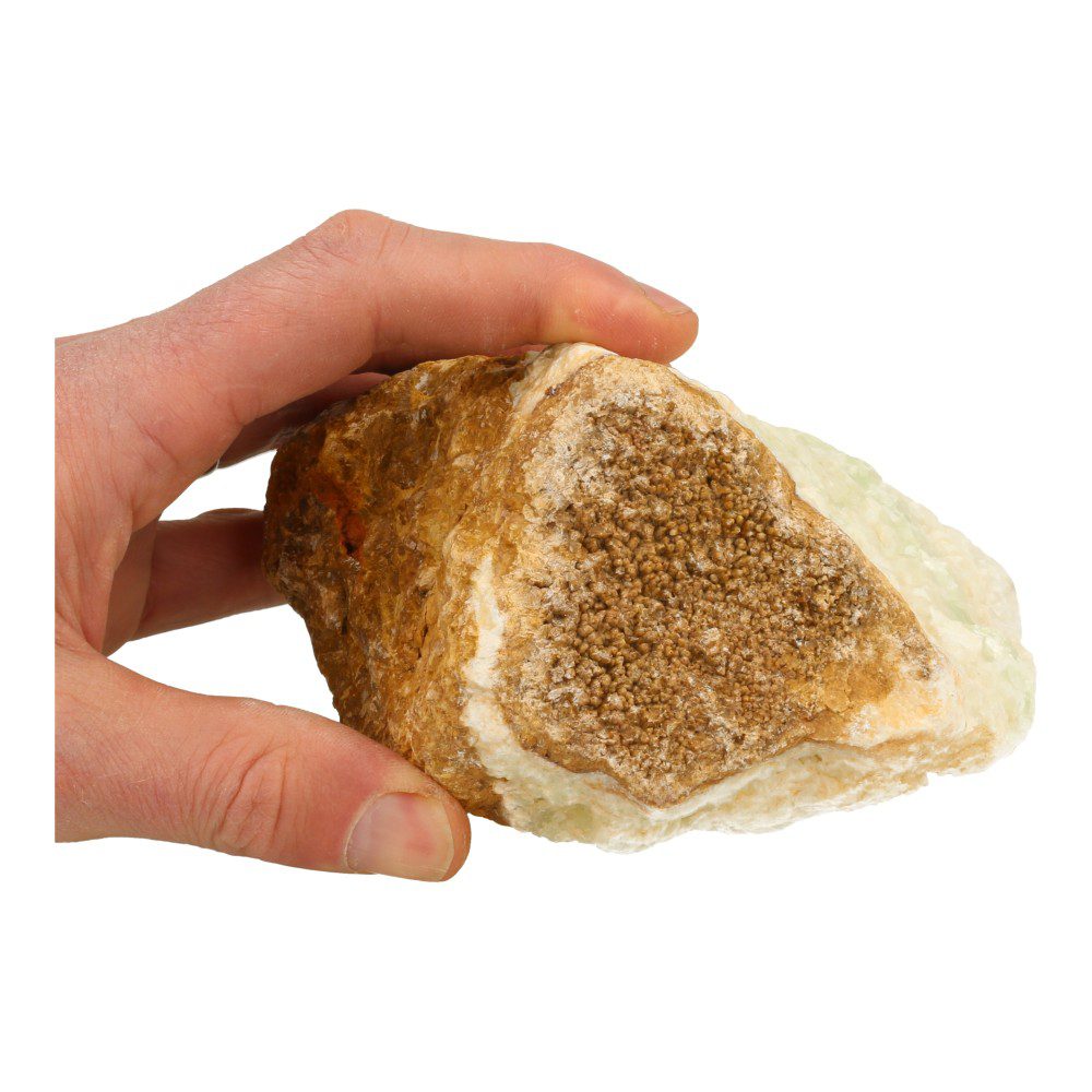 Fraaie, robuuste Bosnische calciet ruw van circa 1,3kg - details kristallen