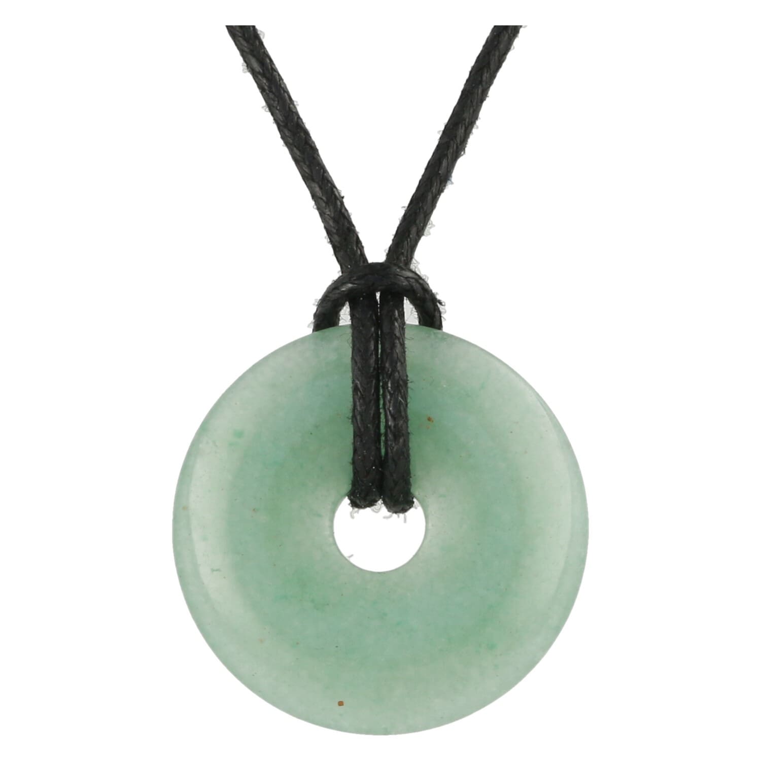 Groene aventurijn donut hanger 30mm