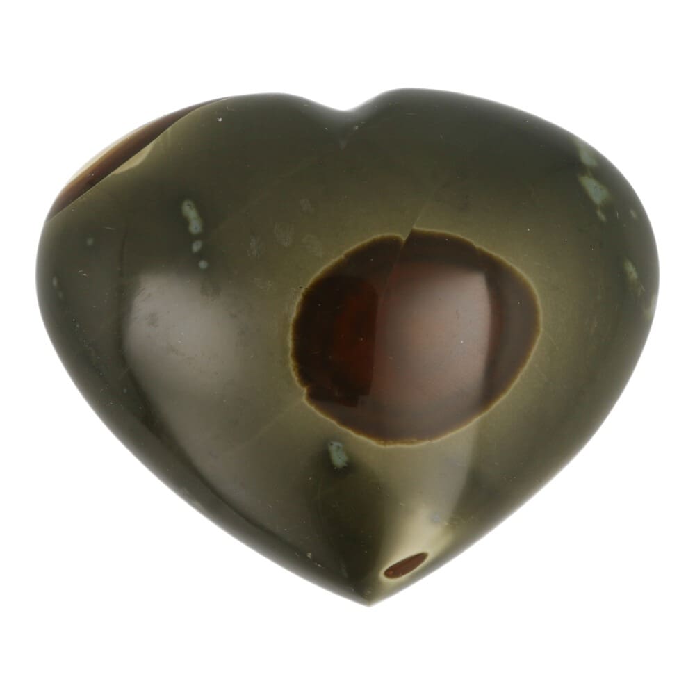 Polychroom jaspis hart 89mm