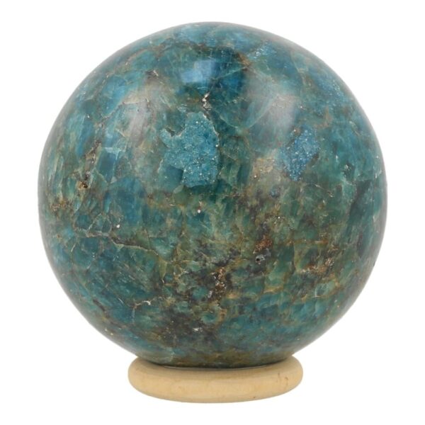 Fraaie blauwe apathie bol van 77mm diameter