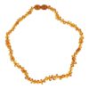 Barnsteen babyketting met cognac kleurige barnsteen