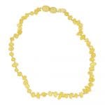 Matgele barnsteen babyketting met kliksluiting