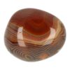 Fraaie ronde gepolijste carneool knuffelsteen van 53mm