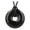 zwarte obsidiaan donut hanger