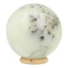 Fraaie lichte dendriet opaal bol met diameter van 76mm