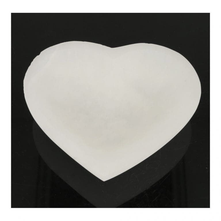 Seleniet schaaltje in hartvorm van 15-16cm breed