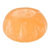 Oranje seleniet waxinelichtje houder in bloemvorm