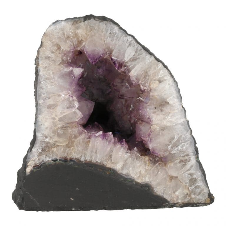 Amethist geode uit Brazilië van 14,3 kg en helder paarse kristallen