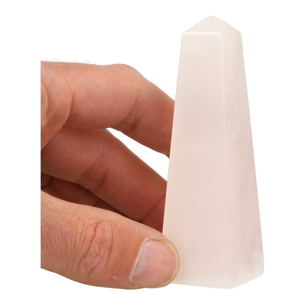 Mangano calciet toren van 9,5cm hoog - met hand