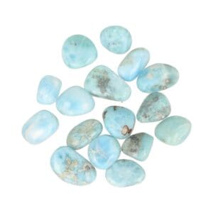 Larimar trommelsteen van 1,5cm