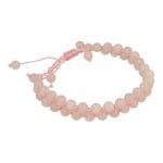Rozenkwarts armband verstelbaar