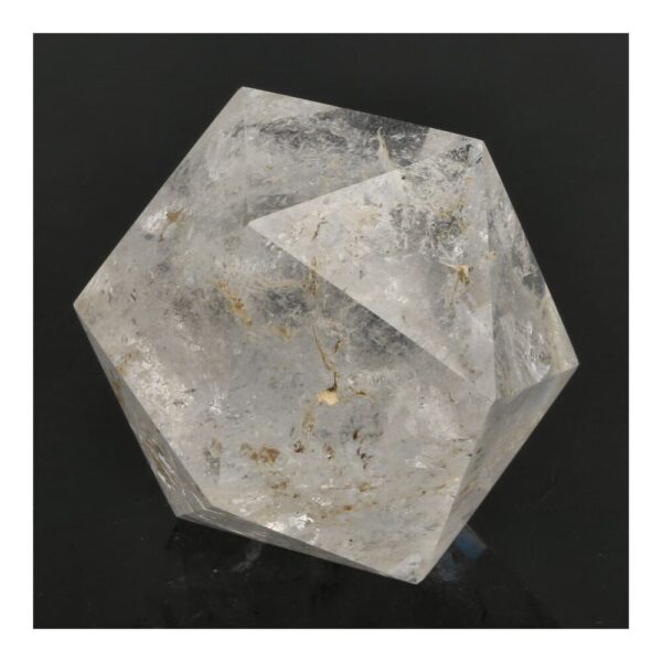 Bergkristal icosaeder of 20-vlak van 77mm