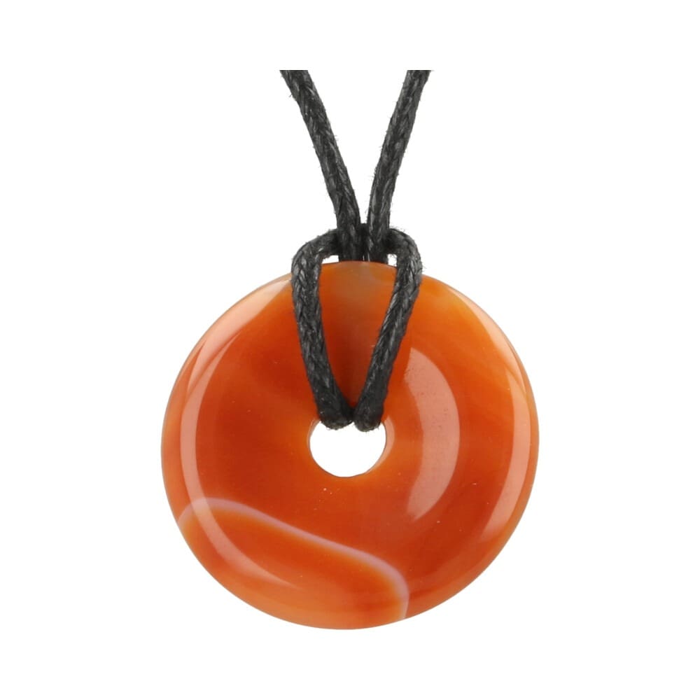 Carneool donut hanger 3cm