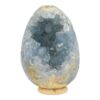 Fraai celestien ei van 10,8cm hoog