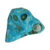 Fraai getekende chrysocolla gepolijst