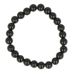 Zwarte toermalijn armband met 8mm kralen