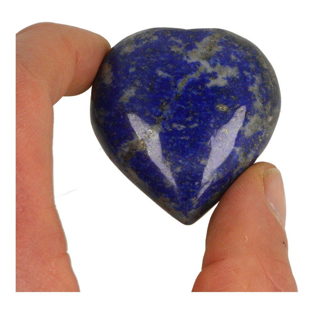 Fraai diepblauw lapis lazuli hart van 5-5,6cm breed - voorbeeld 1