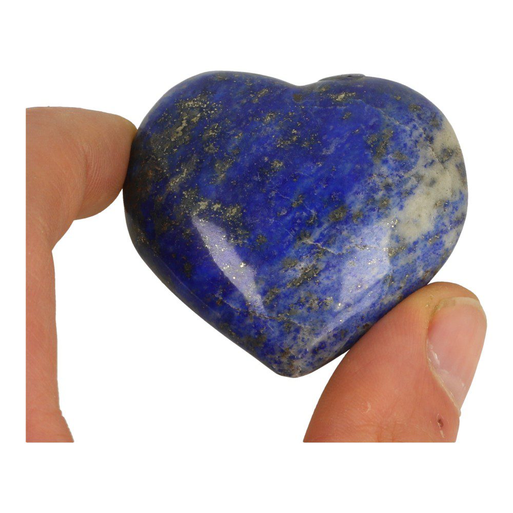 Fraai diepblauw lapis lazuli hart van 5-5,6cm breed - voorbeeld 2