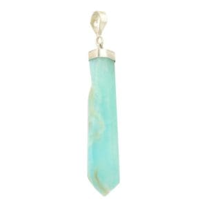 Carribean blue calciet hanger van 4-5cm lang